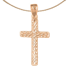 14K or 18K Gold Latin Cross Pendant