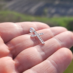 14K or 18K Gold Latin Cross Pendant