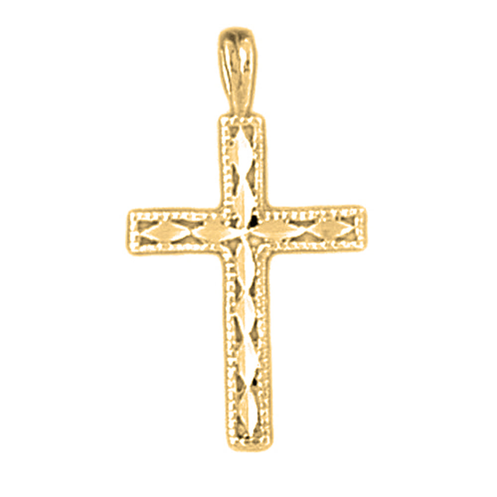 14K or 18K Gold Latin Cross Pendant