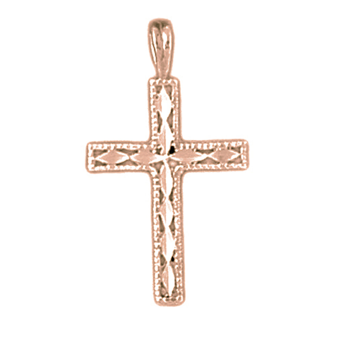 14K or 18K Gold Latin Cross Pendant