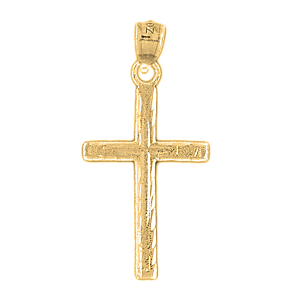 14K or 18K Gold Latin Cross Pendant