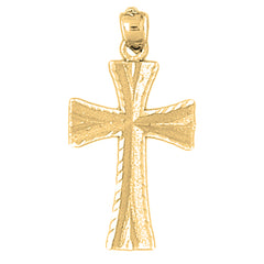 10K, 14K or 18K Gold Teutonic Cross Pendant