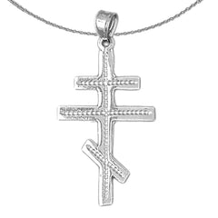 14K or 18K Gold Eastern Orthodox Cross Pendant