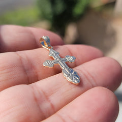 14K or 18K Gold St. Nicholas's Cross Pendant