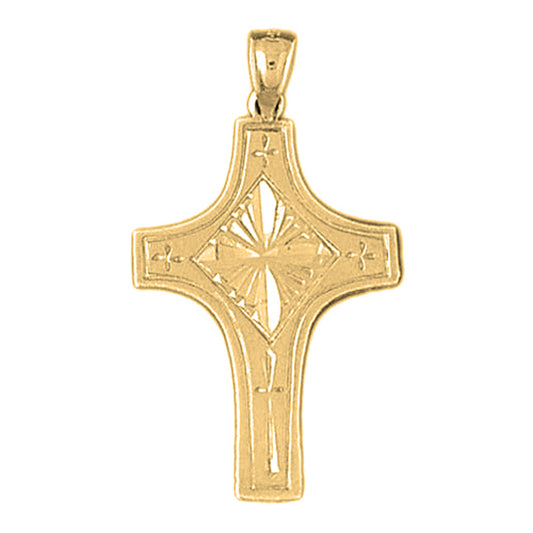 14K or 18K Gold Latin Cross Pendant