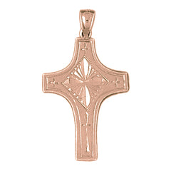 14K or 18K Gold Latin Cross Pendant