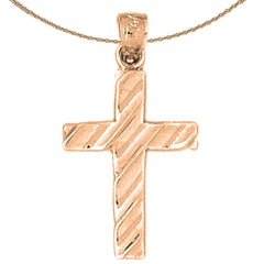 14K or 18K Gold Latin Cross Pendant