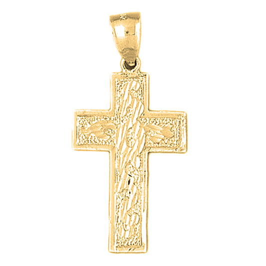 10K, 14K or 18K Gold Latin Cross Pendant