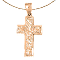 10K, 14K or 18K Gold Latin Cross Pendant