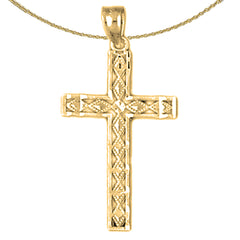 14K or 18K Gold Latin Cross Pendant