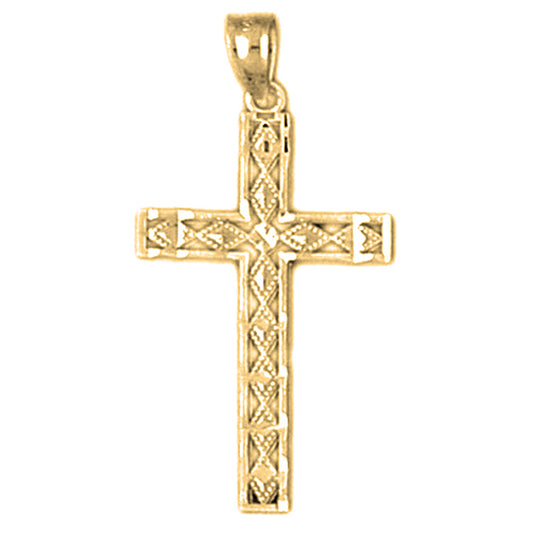 14K or 18K Gold Latin Cross Pendant