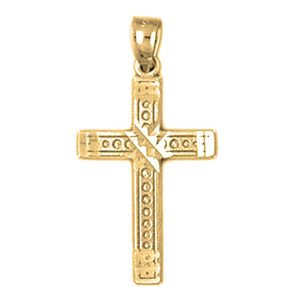 14K or 18K Gold Latin Cross Pendant