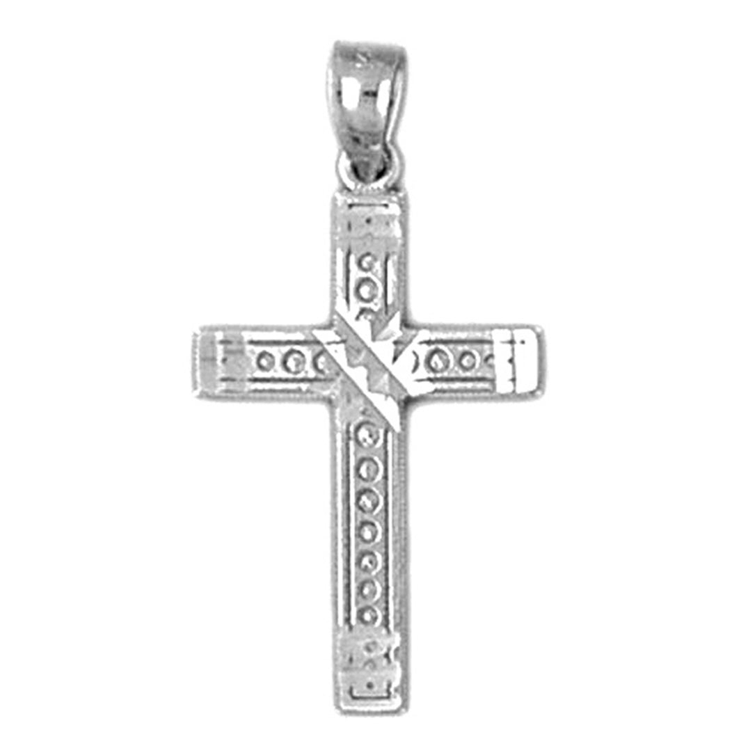 14K or 18K Gold Latin Cross Pendant