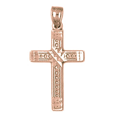 14K or 18K Gold Latin Cross Pendant