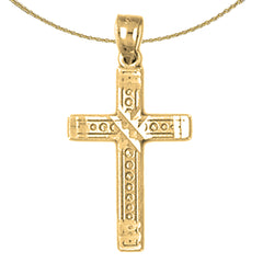 14K or 18K Gold Latin Cross Pendant