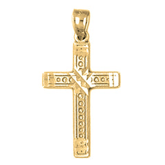 14K or 18K Gold Latin Cross Pendant