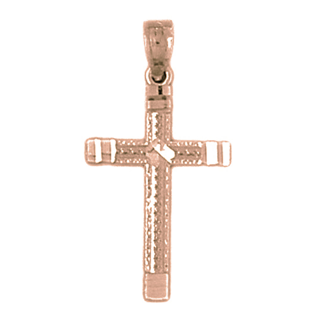 14K or 18K Gold Latin Cross Pendant