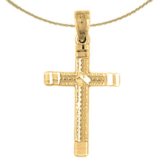 14K or 18K Gold Latin Cross Pendant