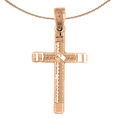 14K or 18K Gold Latin Cross Pendant