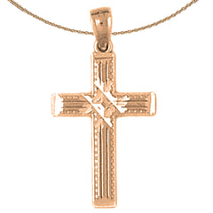 14K or 18K Gold Latin Cross Pendant