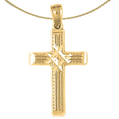 14K or 18K Gold Latin Cross Pendant