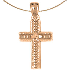 14K or 18K Gold Latin Cross Pendant