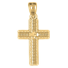 14K or 18K Gold Latin Cross Pendant