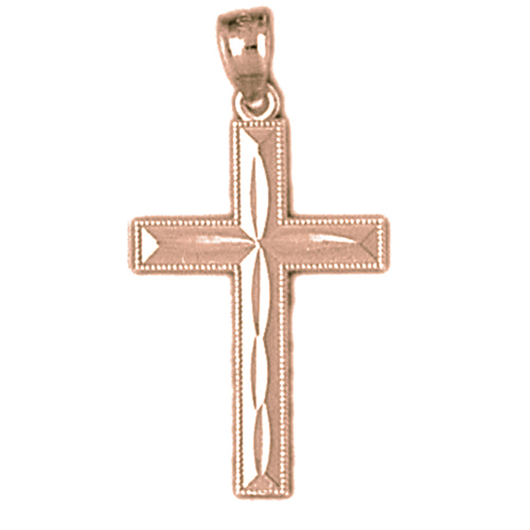 14K or 18K Gold Latin Cross Pendant