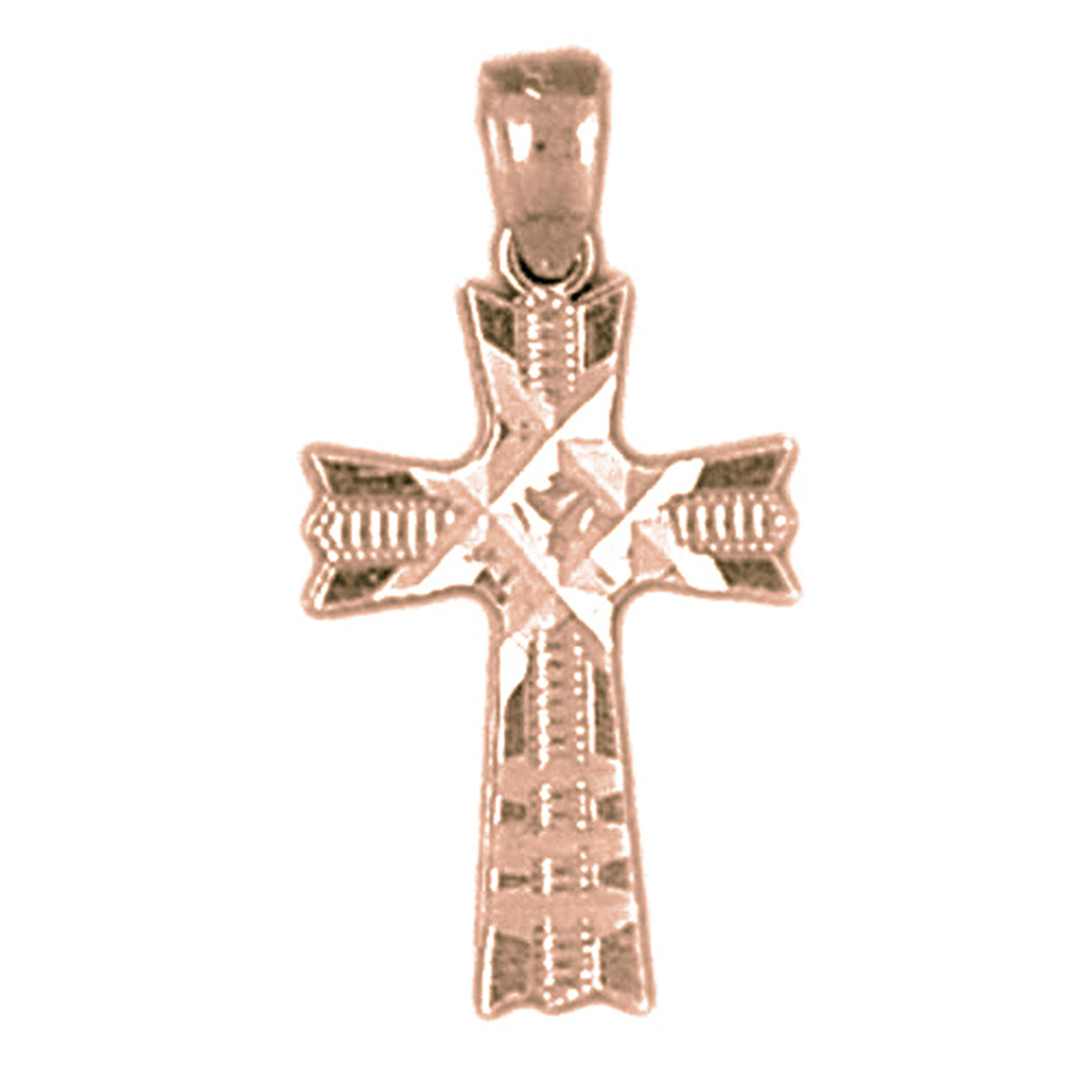 14K or 18K Gold Cross Pendant