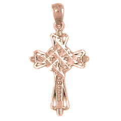 14K or 18K Gold Cross Pendant