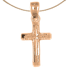 14K or 18K Gold Latin Cross Pendant