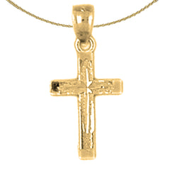 14K or 18K Gold Latin Cross Pendant