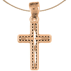 14K or 18K Gold Latin Cross Pendant