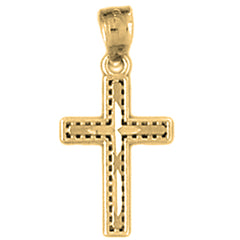 14K or 18K Gold Latin Cross Pendant