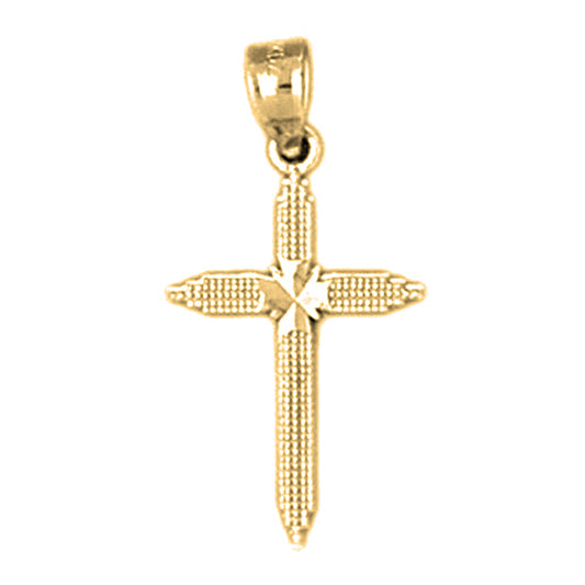 14K or 18K Gold Latin Cross Pendant