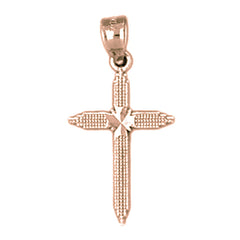 14K or 18K Gold Latin Cross Pendant