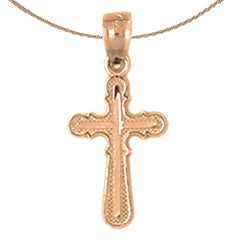 14K or 18K Gold Latin Cross Pendant