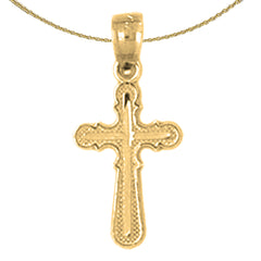 14K or 18K Gold Latin Cross Pendant