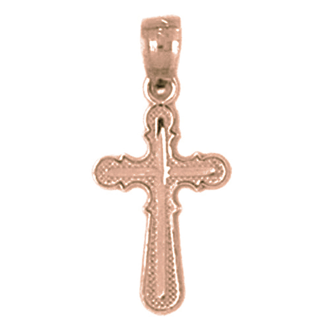 14K or 18K Gold Latin Cross Pendant