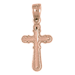 14K or 18K Gold Latin Cross Pendant