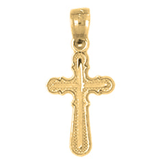 14K or 18K Gold Latin Cross Pendant