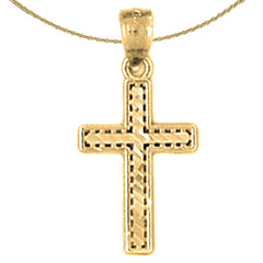 14K or 18K Gold Latin Cross Pendant