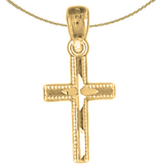 14K or 18K Gold Latin Cross Pendant