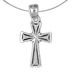 14K or 18K Gold Glory Cross Pendant