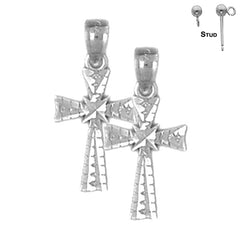 14K or 18K Gold Glory Cross Earrings