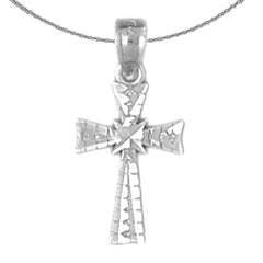 Colgante de cruz de gloria de oro de 14 quilates o 18 quilates
