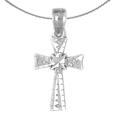 14K or 18K Gold Glory Cross Pendant