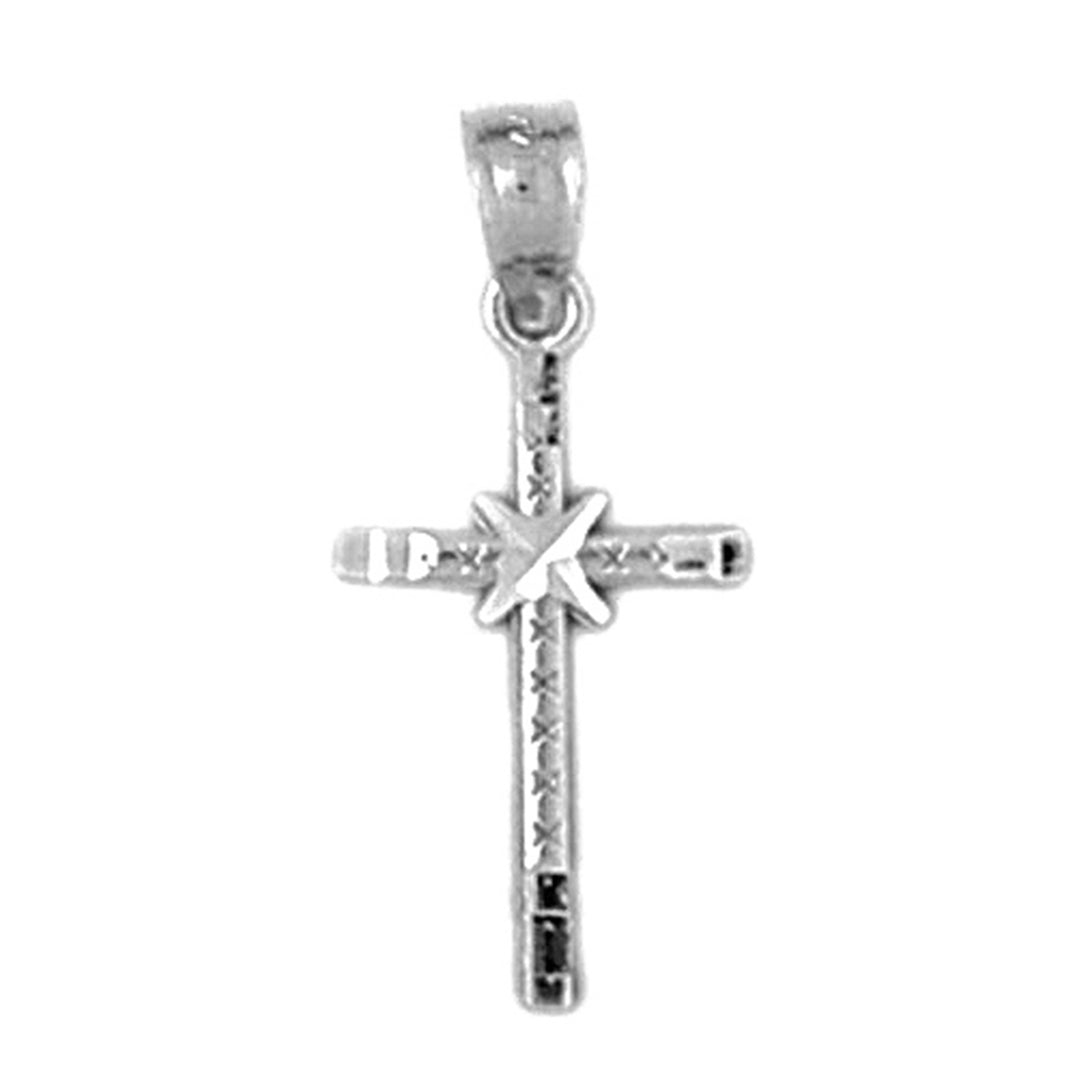 14K or 18K Gold Glory Cross Pendant