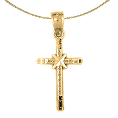 14K or 18K Gold Glory Cross Pendant