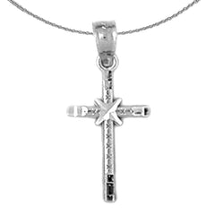 14K or 18K Gold Glory Cross Pendant